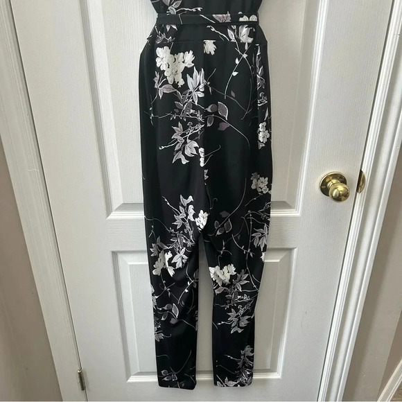 Ricki’s Jumpsuit Floral Printed Black Purple Cream Size  2 NWOT - Picture 15 of 16